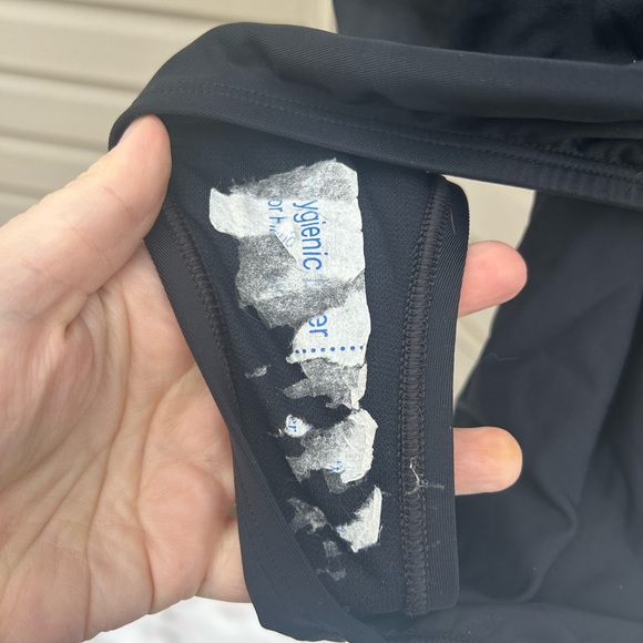 Nike Black Mesh Detail Swimsuit one piece sport swim Used like new XL - Picture 5 of 7